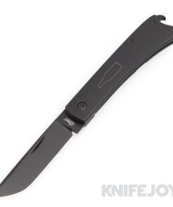 Esnyx Silver Line Beer Buster Front Flipper Black PVD Finish Blade with PVD Full Titanium Handles/ Laser Bottle Shield/ PVD Clip