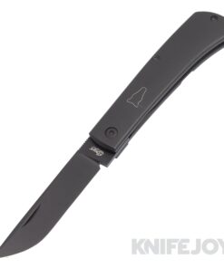 Esnyx Silver Line Workhorse Front Flipper Black PVD Finish Blade with PVD Full Titanium Handles/ Laser Workhorse Shield/ PVD Clip