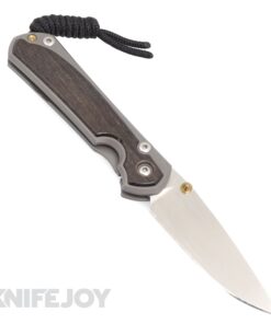 Chris Reeve Knives Small Sebenza 31 LH Drop Point Magnacut Blade with Bog Oak Inlay/ Titanium Handles