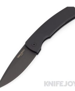 Pro-tech Knives PTM2603 Auto Magic 2 Whiskers-Scale Release Black Plainedge Blade with Solid Black Aluminum Handles