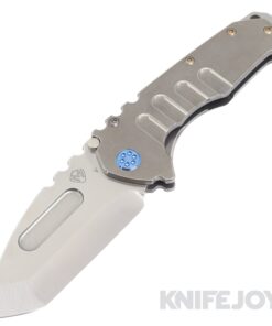 Medford Knives Praetorian "T" CPM 20CV Tumbled Tanto Blade with Tumbled Handles/ Blue HW and Clip KJ Exclusive