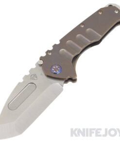 Medford Knives Praetorian "T" CPM 20CV Tumbled Tanto Blade with Bronze Handles/ Flamed HW and Clip KJ Exclusive