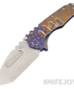 Medford Knives Praetorian "T" CPM 20CV Tumbled Tanto Blade with Blue American Flag Handles/ Flamed HW and Clip KJ Exclusive