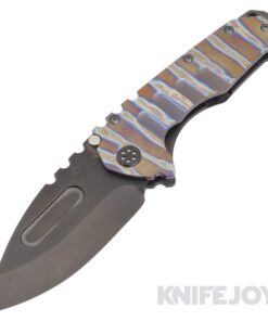 Medford Knives Praetorian "T" CPM 20CV PVD Drop Point Blade with Flamed Bronze Stripes Handles/ PVD HW/ Flamed BRZ Clip KJ Exclusive