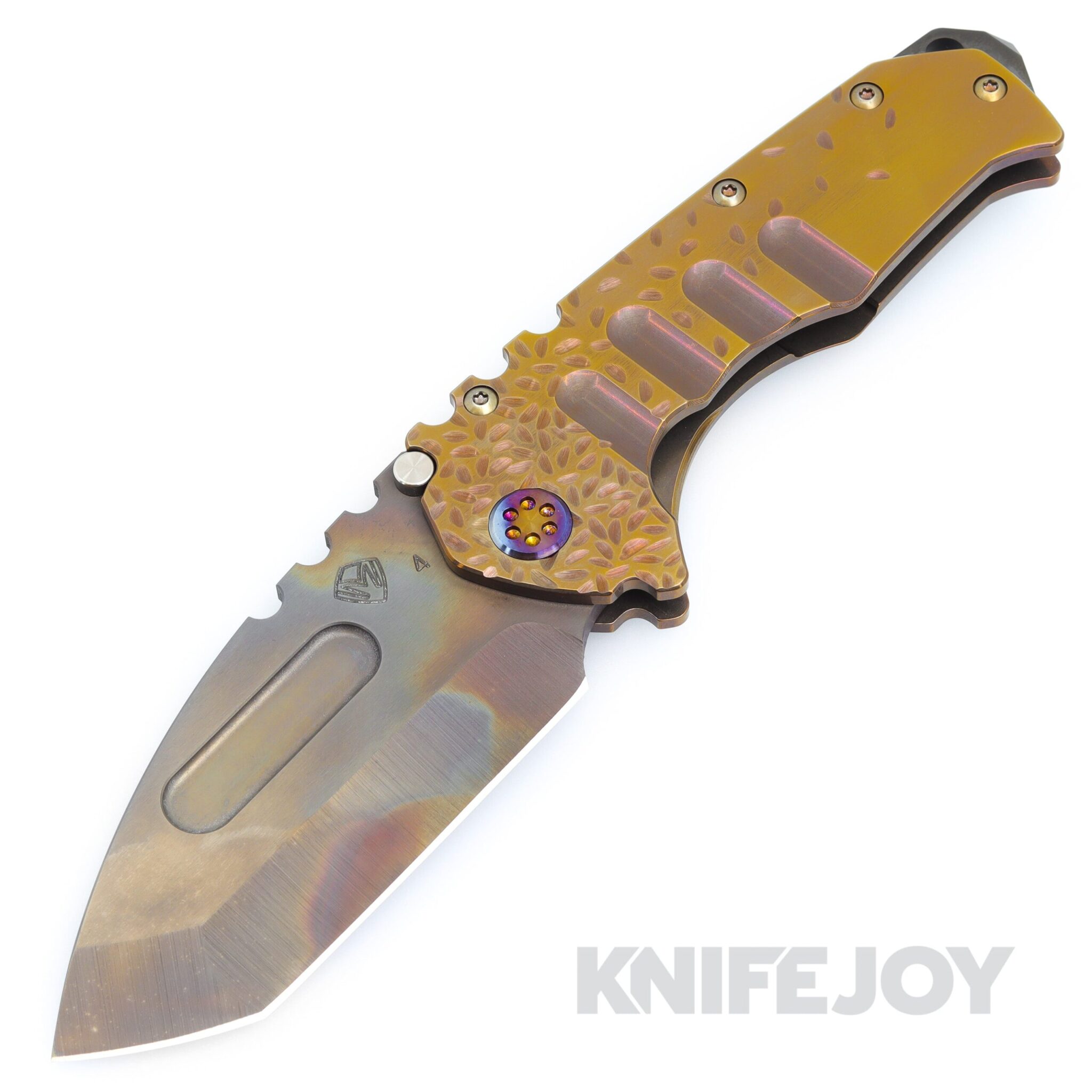 Medford Knives Praetorian "T" S45VN Vulcan Tanto Blade with Two-Toned Jasmine Fade Handles/ Maker's Hardware and Clip