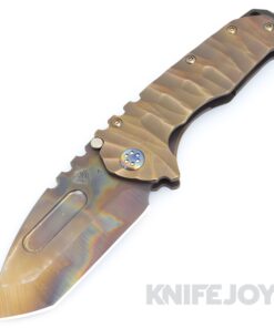 Medford Knives Praetorian "T" S45VN Vulcan Tanto Blade with Two-Toned Predator Handles/ Flamed Hardware and Clip