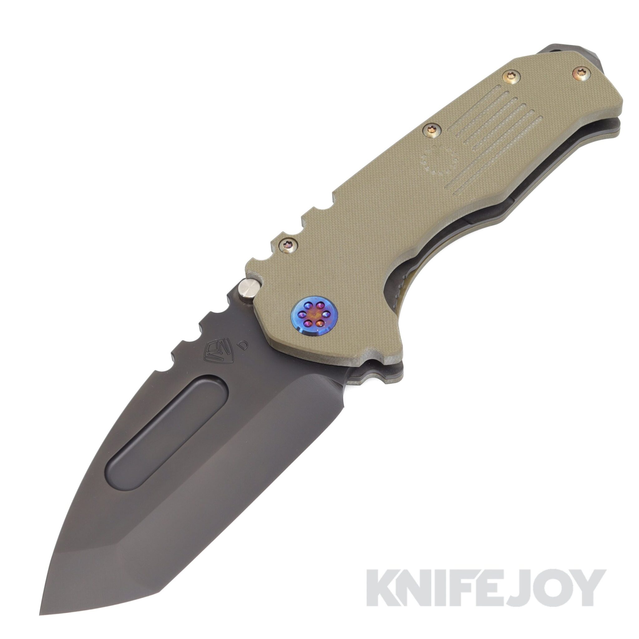 Medford Knives Praetorian Scout M/P D2 PVD Tanto Blade with OD Green G10 Handles/Flamed HW
