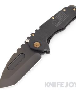 Medford Knives Praetorian Scout M/P D2 PVD Tanto Blade with Black G10 Handles/ Bronze Hardware and Clip