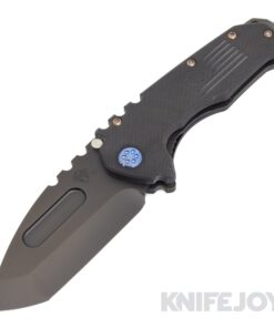 Medford Knives Praetorian Scout M/P D2 PVD Tanto Blade with Black G10 Handles/ Blue Hardware and Clip