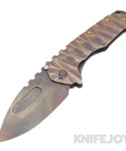 Medford Knives Praetorian "T" S45VN Vulcan Drop Point Blade with Rootbeer and Bronze Predator Handles/ Flamed Hardware and Clip