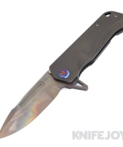 Medford Knives Proxima S45VN Vulcan Standard Blade with PVD Handles and Spring/ Flamed Hardware and Clip