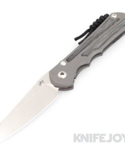 Chris Reeve Knives Large Inkosi Insingo Plain Magnacut Blade with Black Canvas Micarta Inlay Titanium Handles