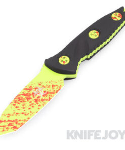 MICROTECH 114M-1Z SOCOM Alpha Mini Fixed Blade Signature Series Zombie-Tech Tanto Blade with Black G10 Handles
