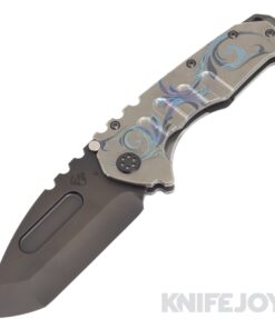 Medford Knives Praetorian "T" CPM 20CV PVD Tanto Blade with Tumbled Filigree Handles/ PVD HW and Clip KJ Exclusive
