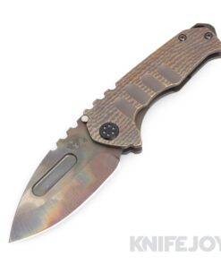 Medford Knives Praetorian Genesis "T" S45VN Vulcan Drop Point Blade with Rootbeer Water Ripples Handles
