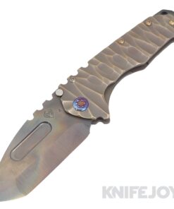 Medford Knives Praetorian "T" S45VN Vulcan Tanto Blade with BB/Rootbeer Predator Handles/ Flamed Hardware and Clip