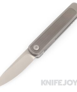 Richard Rogers Knives Custom Pup Front Flipper CTS-XHP Blade with Zirc Serpentine Inlays Handles