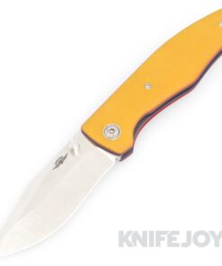 Jarosz Custom Knives Liner Lock Archon Magnacut Blade with Vintage Ivory/ Titanium Handles