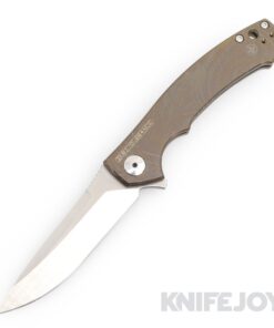 Zero Tolerance Knives ZT 0450 S35VN Blade with BoatRight Bladeworks Engraved Bronze TOPO Map Titanium Handles