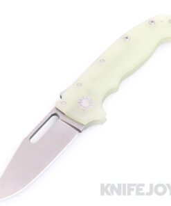 Demko Knives (FFG) AD20 Full Flat Grind 3V Clip Point Blade with Natural G10 Handles