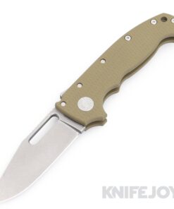 Demko Knives (FFG) AD20 Full Flat Grind 3V Clip Point Blade with OD Green G10 Handles