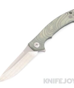 Zero Tolerance Knives ZT 0450 S35VN Blade with BoatRight Bladeworks Engraved TOPO Map Green Anodized Titanium Handles