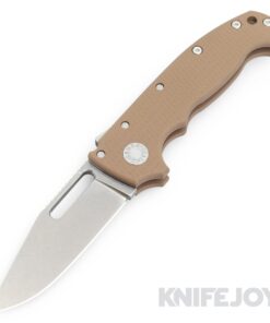 Demko Knives (FFG) AD20 Full Flat Grind 3V Clip Point Blade with Earth G10 Handles