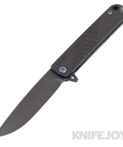 Medford Knives M-48 S45VN PVD Blade with Black Handle/ PVD Spring/ Flamed Hardware/ PVD Clip