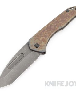 Medford Knives Praetorian Slim S45VN Acid/ Distressed Tanto Blade with Scorched Earth Handles/Old School Brz Spring/ PVD Hardware and Clip