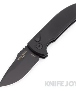 Pro-tech Knives PTLG403 SBR Short Bladed Rockeye Auto Black Handle/Black Blade Auto