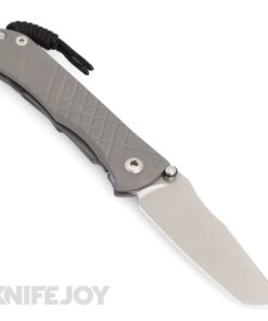 Chris Reeve Knives Umnumzaan Left Hand Tanto Magnacut Blade with Plain Titanium Handles
