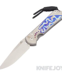 Chris Reeve Knives Small Sebenza 31 Drop Point Magnacut Blade with Unique Design and Titanium Handles