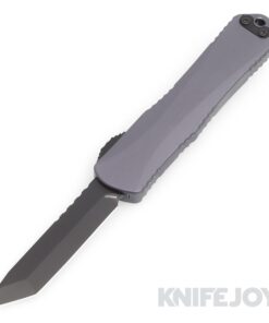 Heretic Knives Manticore-E EDC DLC Magnacut Tanto Blade with Gray Aluminum Handles