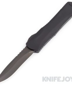 Heretic Knives H033-6A-T Manticore-X OTF Recurve Tactical DLC Magnacut Black Blade with Black Aluminum Handles