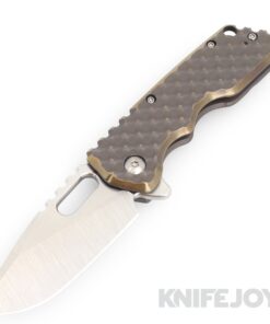 Attn2Detail Mercantile Knives Medium MK2 Satin Drop Point/Rising Magnacut Blade with Bronzed Chesterfield Handles