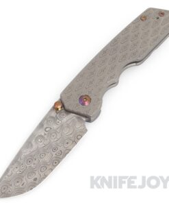 Attn2Detail Mercantile Knives Large MK3 Drop Point/ Rising Nichols Damascus Blade with Welcome 2 Vegas Handles