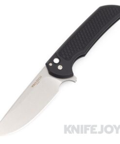 Pro-tech Knives PTMX.BSWEST23 Mordax Blade Show West 2023 Flipper Stonewash CPM-S45VN Blade with Black Honeycomb Textured Handles/ Pearl Push Button