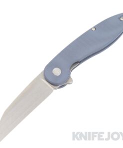 American Blade Works Model 1 V6 Flipper Stonewash Wharncliffe Magnacut Blade with Slate G10 Handles