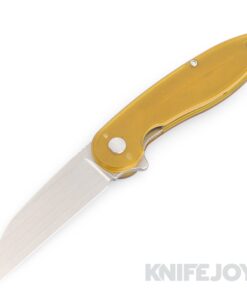 American Blade Works Model 1 V6 Flipper Stonewash Wharncliffe Magnacut Blade with Ultem Handles