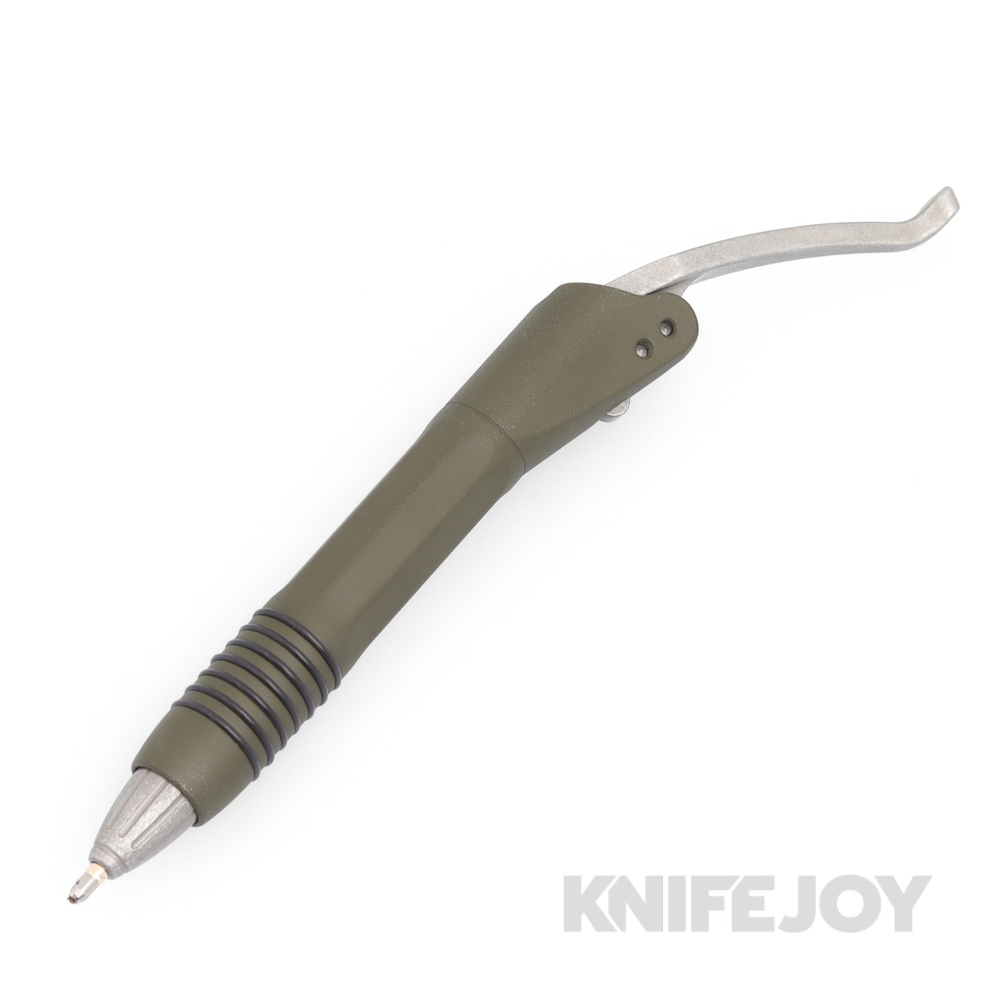MICROTECH 401-SS-ODAP Siphon II OD Green with Apocalyptic Hardware Stainless Steel Pen