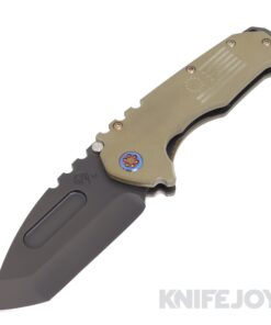 Medford Knives Praetorian Scout M/P D2 PVD Tanto Blade with OD Green G10 Handles/ Flamed Hardware/ PVD Clip