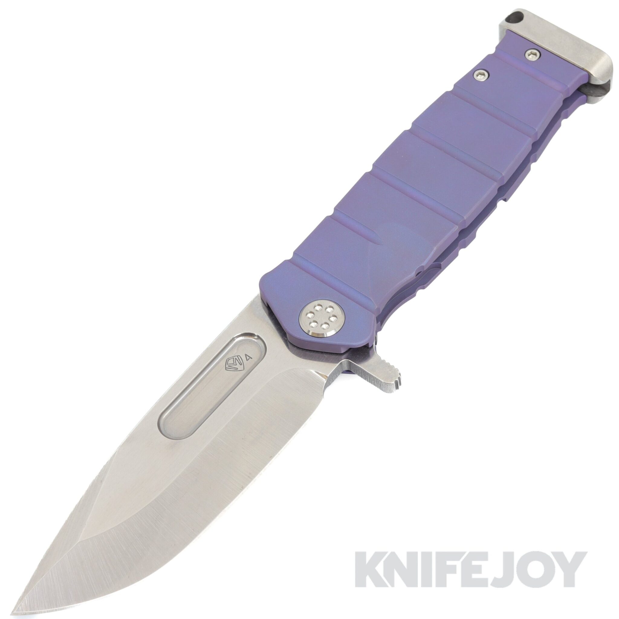 Medford Knives USMC FF S45VN Tumbled Blade with BB/ Violet Handles/ Standard Hardware and Clip