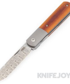 Enrique Pena X Series Front Flipper Barlow #2 Spey Blade Damasteel with Custom Micarta Handles