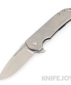 Nottingham Tactical Ultra4 Folder Tumbled Blade with Honey Badger Tumbled Titanium Handles