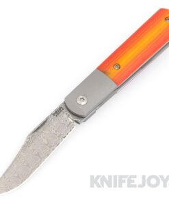 Enrique Pena X Series Front Flipper Barlow #1 Clip Point Damasteel Blade with Custom Handles