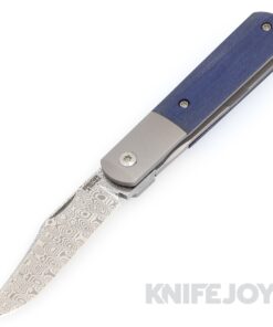 Enrique Pena X Series Front Flipper Barlow #1 Clip Point Damasteel Blade with Custom Micarta