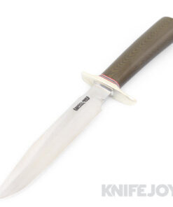 Randall Made Knives Model 1-7 All Purpose Fighting Knife Satin Blade with Nickel Silver Hilt Double/ Green Micarta Handles