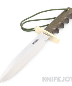 Randall Made Knives Model 14-7 1/2 Attack Knife Plain Blade with Green Micarta Handles