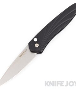 Pro-tech Knives PT3436 Newport Auto Folder 3D Wave Machine Pattern MOP Button