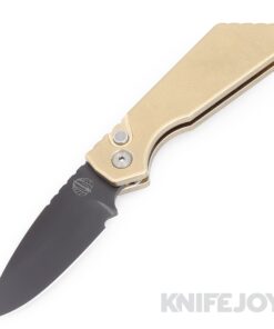 Pro-tech Knives PT232 Pro-Strider PT+ Auto Smokey Grey DLC Magnacut Blade with Solid ALBronze Handles